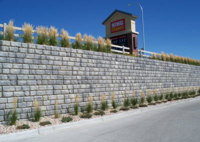 a retaining wall used to hold up a hill in san clemente