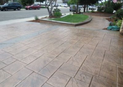 picture of stamped driveway in San Clemente, CA