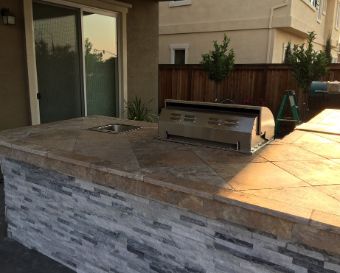 San Clemente outdoor concrete countertop