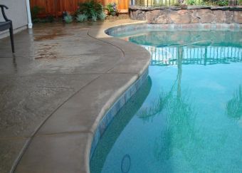 stamped concrete pool deck San Clemente