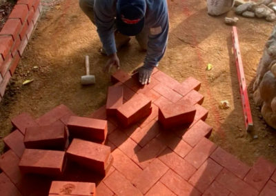this image shows brick pavers in San Clemente, California
